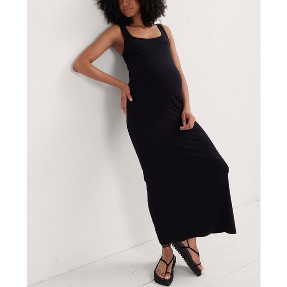 Hatch Maternity Black Midi Dress - Picture 1 of 5